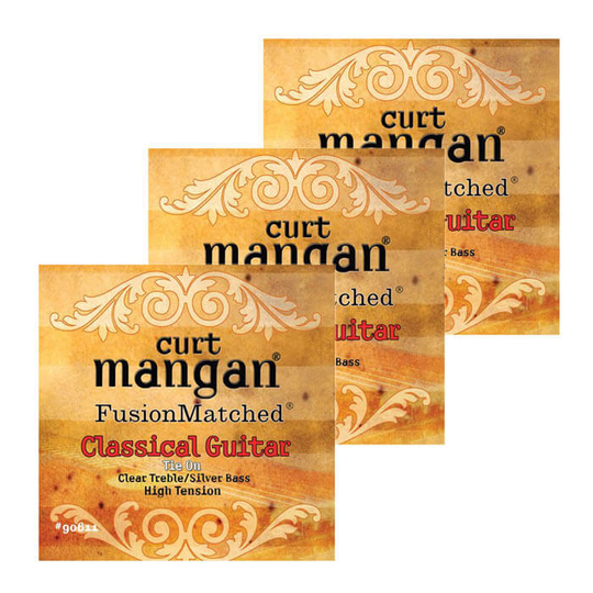Curt Mangan 90611 spansk gitarrsträngar, high-tension, 3 Pack