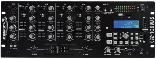 BST SB250 DJ Mixer 5 kanaler USB/SD