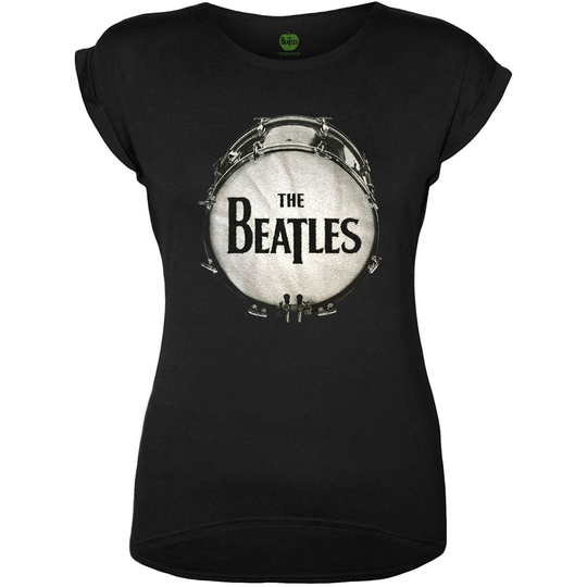 The Beatles: Ladies T-Shirt/Drum (Caviar Beads) (XX-Large)