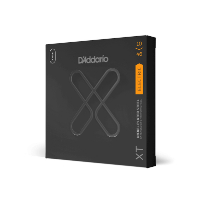 Daddario XTE-belagda gitarrsträngar (10-46) 3-pack