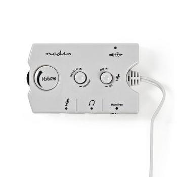 Nedis Audio switch | Anslutningsingång: 2x 3,5 mm Hane | Anslutningsutgång: 3x 3,5 mm hona + 2,5 mm hona | Funktionskontroll: Instruktionsbok | Antal knappar: 3