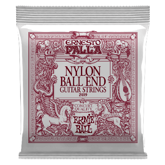 Ernie Ball Ernesto Palla Svart Nylon Guldboll Gitarrsträngar, klassiska