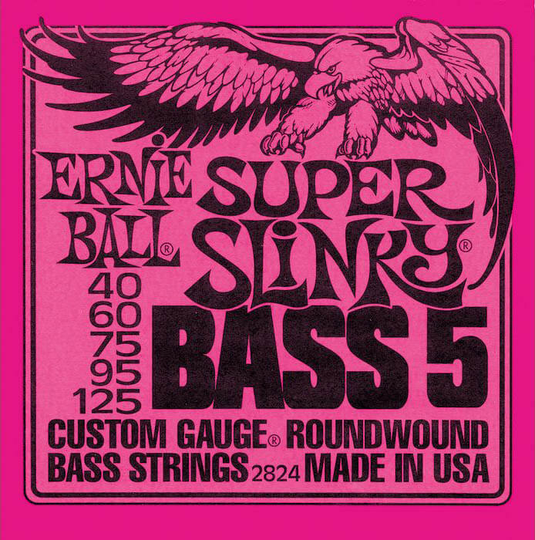 Ernie Ball 2824 Super Slinky Bass 5-strängad bassträngar