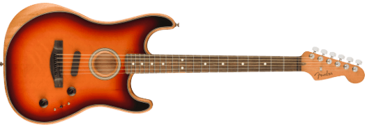 Fender American Acoustasonic Stratocaster Elguitar (3-färgad Sunburst)