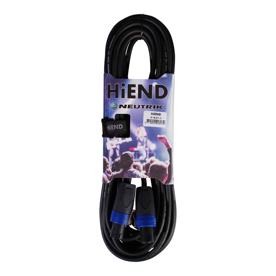 HiEnd with Neutrik speakon-till-speakon-kabel 10 meter