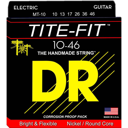 DR Strings MT-10 Tite-fit el-gitarrsträngar, 010-046