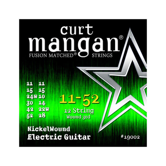 Curt Mangan 19002 Nickel Wound 12-strängset el-gitarr 011-052