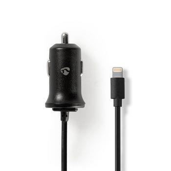 Nedis Billaddare | 2.4 A | Fast Lightning kabel | Svart