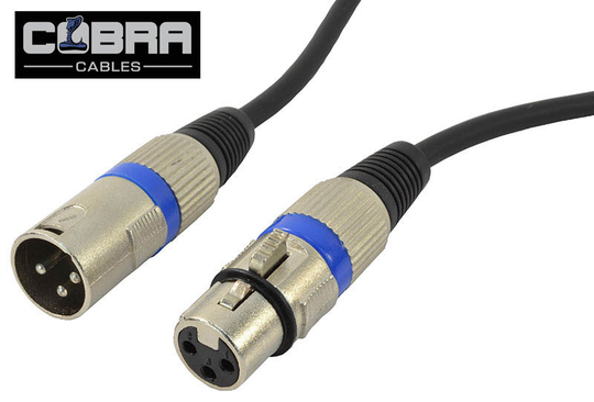 XLR-kabel - XLR hona till XLR hane 0,5 meter
