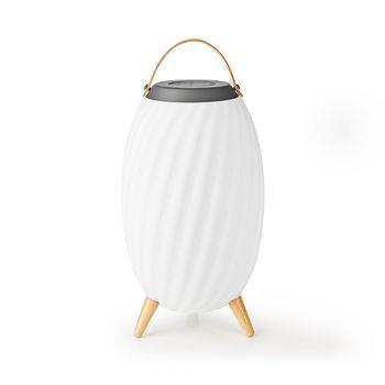 Nedis Bluetooth-högtalare med stämmningsbelysning | 6 hrs | Ambient design | 60 W | Mono | RGB / Varm Vit | IPX5 | Synkroniseringsbar | Grå / Vit