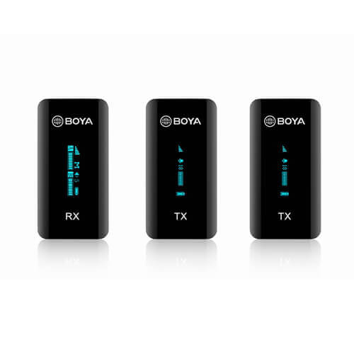 BOYA Wireless Microphone x2 BY-XM6-S2 3.5mm TRS/TRRS 2.4GHz