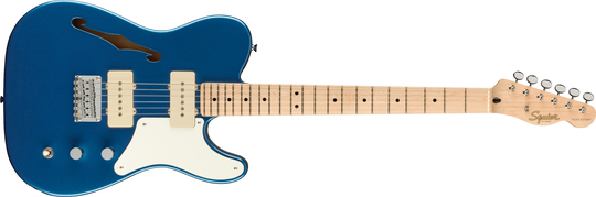 Fender Squier Paranormal Carbronita Telecaster Thinline - Lake Placid Blue