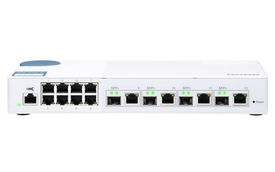 QNAP QSW-M408-4C 8-port 1GbE RJ-45, 4-port 10GbE SFP+