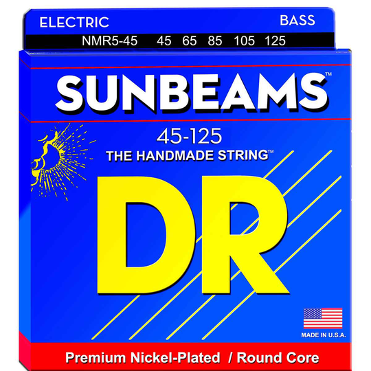 DR Strings NMR5-45 Sunbeam 5-strängad bassträngar, 045-125
