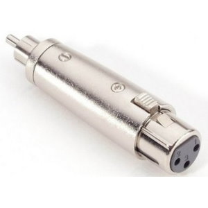 Adapter Ljudkontakt XLR hona till RCA Phono hane