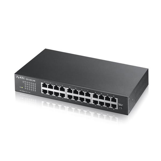 Zyxel GS1100-24Ev3, 24 port Gigabit Unmanaged Switch v2, Desktop/Rack Fanless