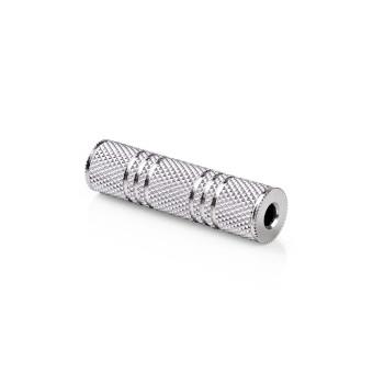Nedis Stereo Audio Adapter | 3.5 mm Hona | 3.5 mm Hona | Nickelplaterad | Rak | Metall | Silver | 1 st. | Låda