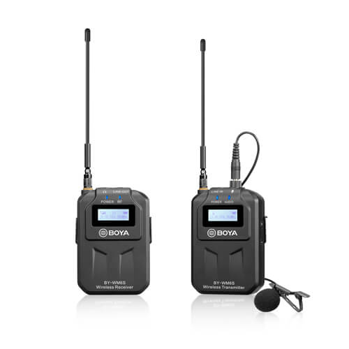 BOYA Mikrofon Lavalier Trådlös UHF BY-WM6S 3.5mm & XLR