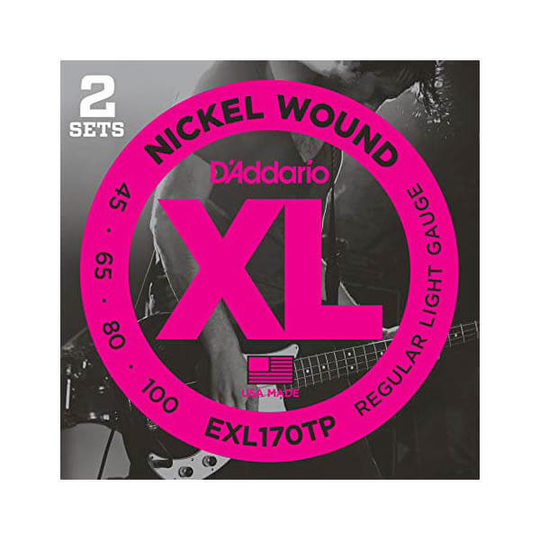 D'Addario EXL170-TP el-bas-strängar, 045-100 (2 set)