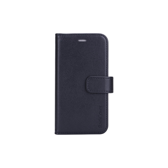 RADICOVER Strålningsskydd Mobilfodral PU iPhone 12 Mini Flipcover Svart