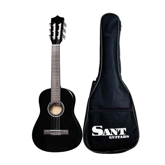 Sant Guitars CJ-30L-BK barn-vänsterhands-gitarr svart