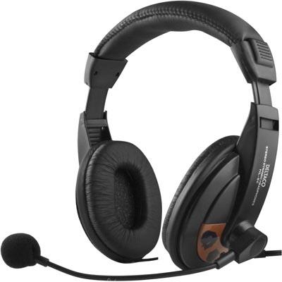 Slutet Headset HL-56 2m Svart