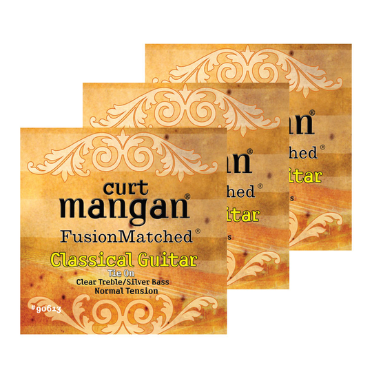Curt Mangan 90613 spansk gitarrsträngar normal-tension, 3-pack