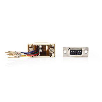 Nedis Serial adapter | Adapter | D-SUB 9-Pin Hane | RJ45 Hona | Nickelplaterad | Elfenben | Kuvert