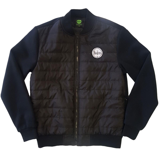 The Beatles: Unisex Quilted Jacket/Drum Logo (Small)