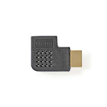 Nedis HDMI- Adapter | HDMI- Kontakt | HDMI- Hona | Guldplaterad | Vinklat vänster | ABS | Svart | 1 st. | Kuvert