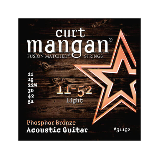 Curt Mangan 31152 Phosphor Bronze western-gitarrsträngar 011-052