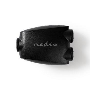Nedis TosLink Adapter | TosLink Hona | 2x TosLink Hona | Splitter | ABS | Svart | 1 st. | Plastpåse