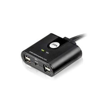 Aten 2-Port USB-Omkopplare Svart