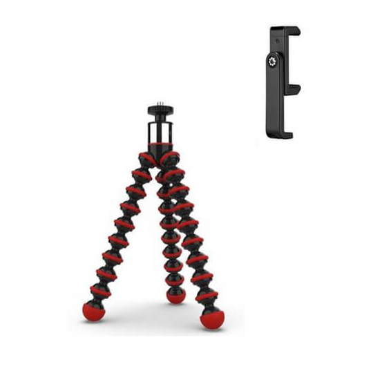 JOBY Tripod Kit Smartphone GorillaPod Go 500 + GripTight 360 Red