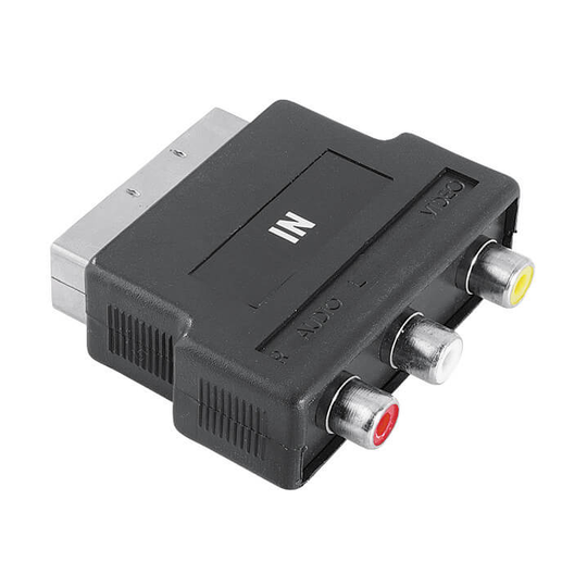 HAMA Adapter 3xRCA-Scart Hona-Hane Svart