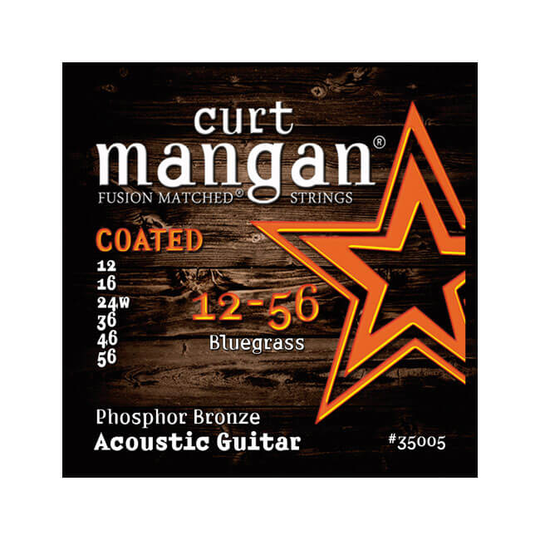 Curt Mangan 35005 Coated Phosphor Bronze western-gitarrsträngar 012-056