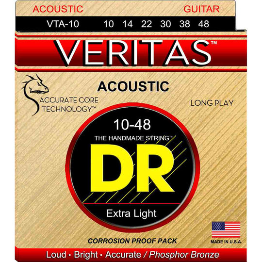DR Strings VTA-10 Veritas western-gitarrsträngar, 010-048