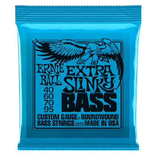 Ernie Ball Slinky Nickel Wound bassträngar, basgitarr Extra Slinky 040-095