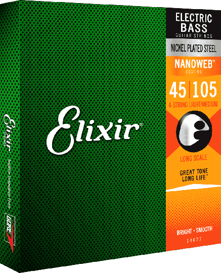 Elixir Nanoweb Nickel Bass Strings