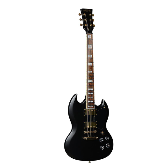 Santana Draco Standard DB el-gitarr dark black