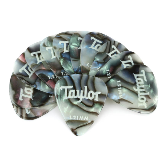Taylor Celluloid 351 1,21mm plektrum (12 st) abalone