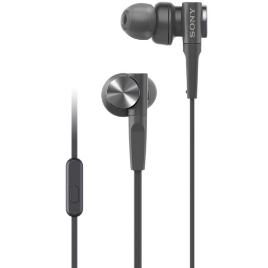 Sony: Headset MDR-XB55AP Svart Sladd in-ear mic