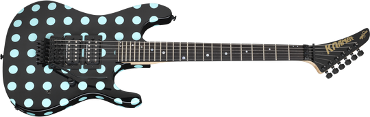 Kramer Guitars NightSwan elgitarr ( Black med Blue prickar)
