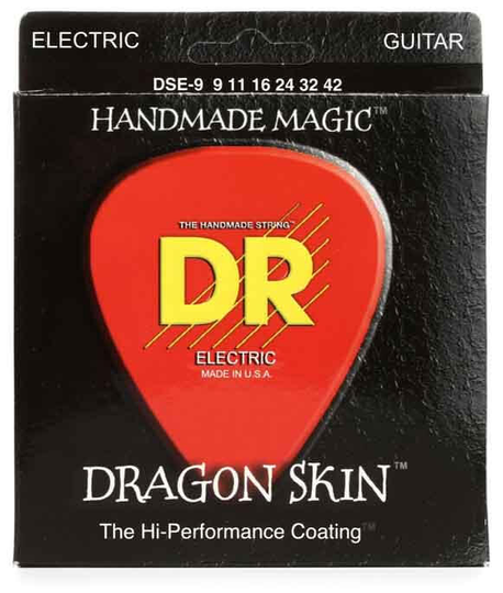 DR Strings DSE-9 Dragon skin el-gitarrsträngar, 009-042