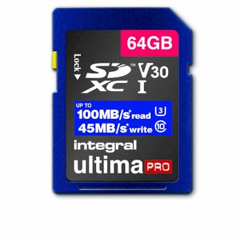 Integral High Speed SDHC/XC V30 UHS-I U3 64GB SD-minneskort