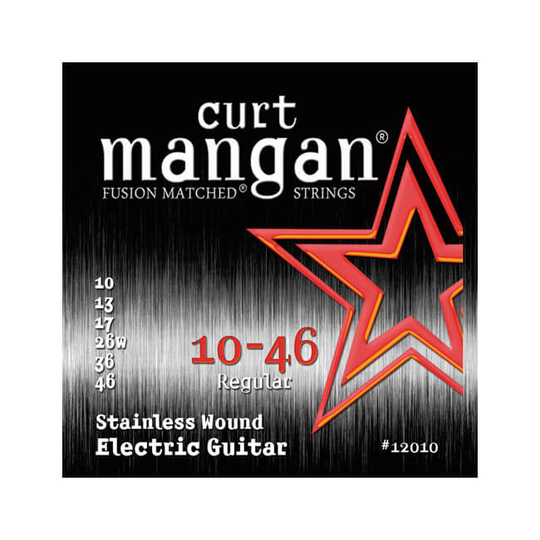 Curt Mangan 12010 Stainless Wound el-gitarrsträngar 010-046
