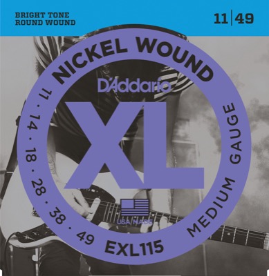 Daddario EXL115 Gitarrsträngar (Medium 11-49)
