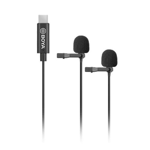 BOYA Mikrofon Lavalier x2 BY-M3D USB-C 6m