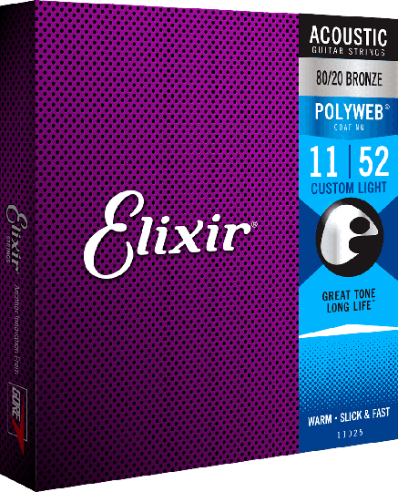 Elixir Polyweb Bronze 80/20 gitarrsträngar