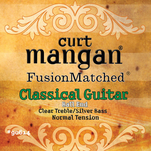 Curt Mangan 90614 gitarrsträngar till spansk gitarr, ball-end, normal-tension